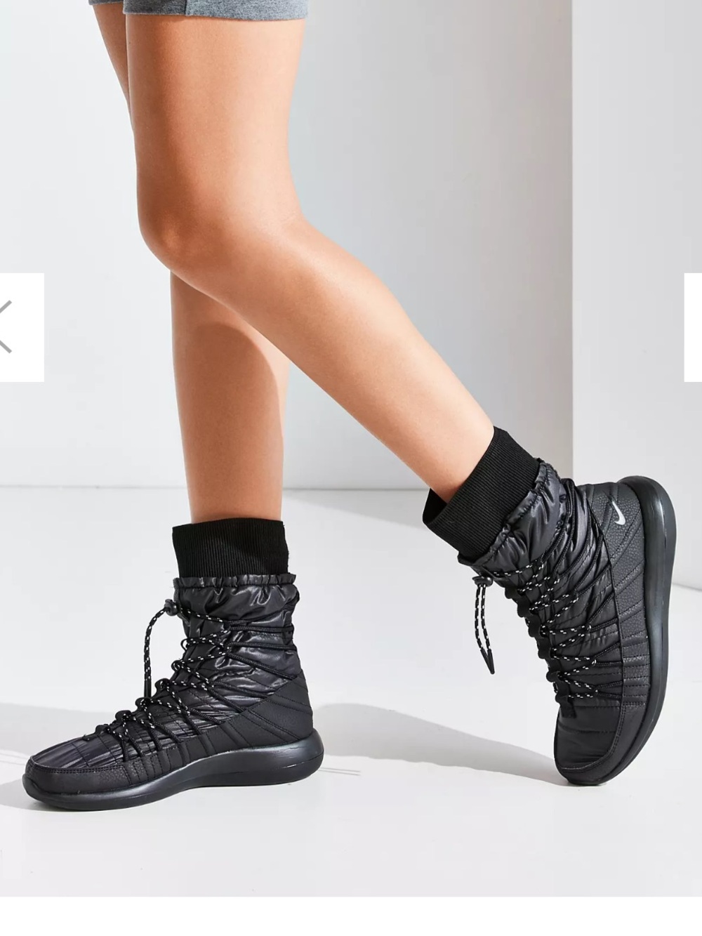 Nike Roshe Two High Sneakerboot High-Top Knit Cuff Boots size 11.5